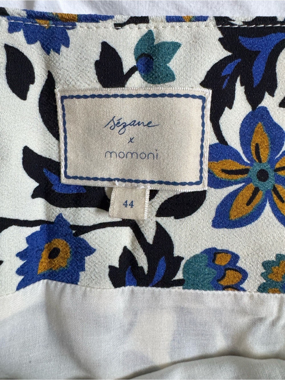 Sézane x Momonì Manola Floral Stripe Midi Skirt - Picture 6 of 11